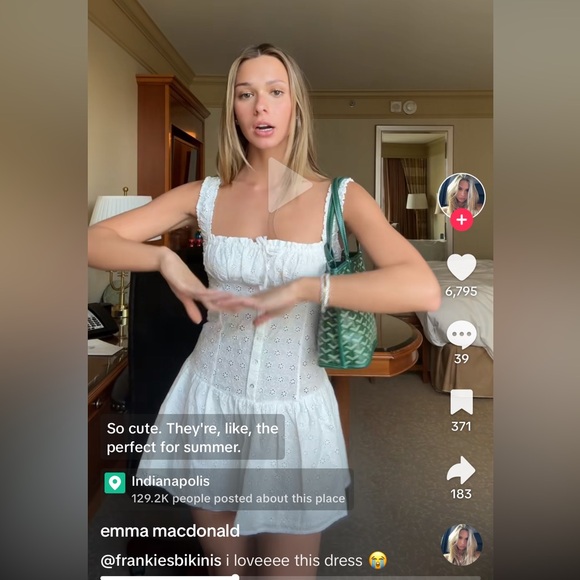 Frankie’s bikinis Christa ruffle dress - Picture 7 of 7